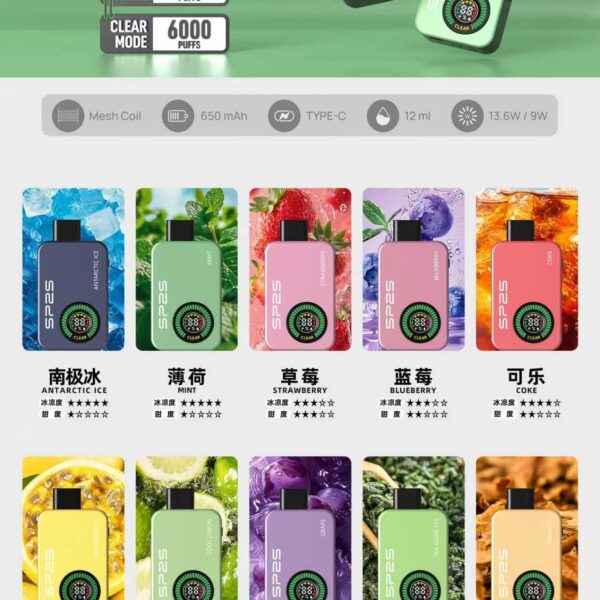 SP2S Apollo 拋棄式電子煙12000口-新品上市（滿五送一）